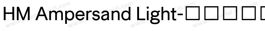 HM Ampersand Light字体转换